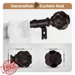WIN4ALL Bronze Curtain Rod 72-144" 1" Dia Adjustable Window Decor New. Price: $66.22.