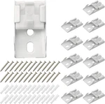 Meetoot 12PCS Curtain Track Mounting Bracket White Ceiling New. Price: $11.19.