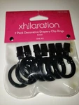Xhilaration Decorative Drapery Clip Rings (set Of 7) - Black New. Price: $6.99.