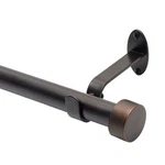 Elrene Home Fashions Serena Single 86" - 120" Adjustable Rod, Antique Bronze New. Price: $50.99.