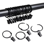 Splf 36 Pack Metal Openable Curtain Rings With Clips, 1.22 Inch Interior Diam... New. Price: $18.29.