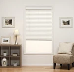 Dez Furnishings QJWT320640 2IN Cordless Faux Wood Blind, 32W 64L Inches, White Open. Price: $44.99.