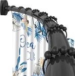 Curved Adjustable Shower Curtain Rod 35-82IN Matte Black Rustproof Bathtub New. Price: $61.99.