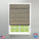 Radiance Cordless Bamboo Roman Shades For Windows - Flatstick Blinds New. Price: $74.59.