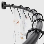 Curved Shower Curtain Rod, 42-74 Inches Adjustable Rustproof New. Price: $49.99.