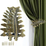 Bitray Curtain Holdbacks Vintage Leaf Design Drapery 7.87INCH, Bronze New. Price: $27.46.