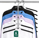 Doiown Clothes Space Saving: 6 Tier Coat Non New. Price: $50.57.