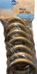 Graber 7 Wood Pole Gold Rings With Clips New Vintage. Price: $7.99.