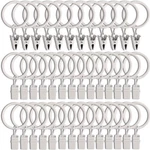 Llpjs Pack Curtain Rings With Clips, 1.26" D Set Of 40, White New. Price: $27.99.