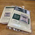 Vtg Miles Home Fashion Is For Apple Lace Kitchen Curtain Tier Set Sheer Green New. Price: $26.99.