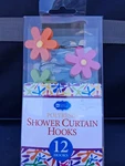 A1 New Home Collections Polyresin Flower Shower Curtain Hooks Set Of 12. Price: $12.95.