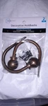 Main Stays Home Decorative Curtain Hold Backs New Set Of 2 Bronze Metal Hardware. Price: $10.00.
