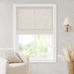 Madison Park Cordless Roman Shades, 34"W X 64"H, Room Darkening - Linen Slub New. Price: $159.99.