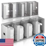 Hicarer 4 Compartments Stainless Steel Cup Dispenser Adjustable Dividers Silver New. Price: $112.31.