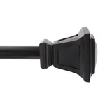 Kenney KN75797 Seville Standard Decorative Window Curtain Rod, 90-130", Black New. Price: $66.72.