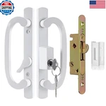 Teilmix Keyed Sliding Patio Door Handle Replacement For 3-15/16 Hole Spacing New. Price: $74.89.