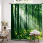 72X72 Inch Nature Forest Sunlight Shower Curtain Green Grass Jungle Straight ... New. Price: $26.63.