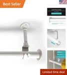 Ceiling Hanging Curtain Rod - Wall Mounted With Bracket L... New. Price: $39.99.