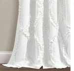 Lush Decor Avon Window White Curtain (single Panel) 54" X 84" New. Price: $16.00.