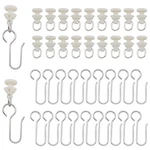 Zzlzx 20 Sets Curtain Track Pulley Hooks Metal Hanging Shower... New. Price: $11.51.