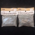 New Old Stock- Genuine Kenney Slip Drapery Hooks Set Of 28. Price: $12.00.