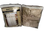 2 For The Price Of 1 Martha Fine Jacquard Window Curtain Panels, Beige Open. Price: $35.00.