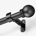 Amzseven Curtain Rods For Windows 16 To 120" - 1'' Pack, Black New. Price: $42.22.
