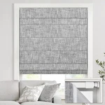 Unishades Cordless Roman 24X64 Blackout Linen Grey No Drill Windows New. Price: $90.90.
