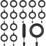 16 Pack Curtain Rod Rings Wooden With Drapery Clips 2.95 Inch Outer Diameter ... New. Price: $33.11.