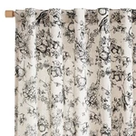 Vangao Linen Blend Floral Curtains For Living Room 84 Inch Length Black On Be... New. Price: $81.88.