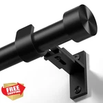 Wolistsa Curtain Rod Black 34''-92'' New. Price: $43.99.