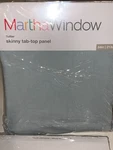 Martha Stewart Window Panel Skinny Tab Top 84" New. Price: $14.00.