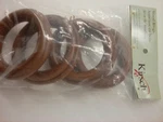 4 Kirsch Wood Curtain Drapery Rings For 1" To 2" Pole Estate Oak 5502EG 820 New. Price: $12.95.