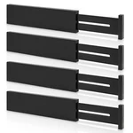 4 Pack Bamboo Kitchen Drawer Dividers 2.6" High, Adjustable From 12 Inch To 1... New. Price: $34.32.