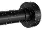 Emlaoe Black Shower Curtain Rod INCHES(2.8-8FT) , Matte New. Price: $46.87.