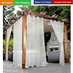 Sheer Outdoor Curtains For Patio Waterproof - 2 Panels Grommet Indoor Voile S... New. Price: $33.72.