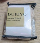 Dukiyo Memory Trained Pinch Plated Curtains (1 Piece) New. Price: $25.00.