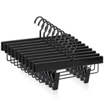 Topia Black Wooden Pants Skirt Hangers W/ Clips, Deluxe - 20 Pack New. Price: $98.26.