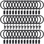 44PCS Curtain Rings With Clips Hooks 1.5 Inch Rustproof Matte Metal Stainless... New. Price: $17.75.