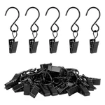 Manysky Hook Curtain Clips, 45 Pack 304 Stainless SMALL-2.4INCH, Black New. Price: $15.99.