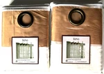 Soho Grommet Panel Curtains Set Of 2 Bellemaison 55X84" White Sheer Copper Trim New. Price: $20.00.