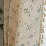 Enjoybridal Floral Living Room Curtains 84 Inches Long Doorway Vintage Semi S... New. Price: $45.25.