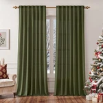 Emema Olive Green Privacy Sheer Curtains 84 Inches Long 2 Panels Set, Non-see... New. Price: $31.51.