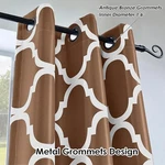 Melodieux 42X63 Coffee Brown Moroccan Grommet Curtain Panel Blackout Insulated 1 New. Price: $17.50.