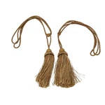 Curtain Tieback Tassels Gold Twisted Cord Fringe Set Of 2 Victorian Home Decor Used. Price: $24.64.