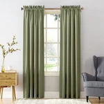 Sun Zero Barrow Energy Efficient Rod Pocket Blackout Curtain Panel Pair New. Price: $37.42.