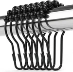 Ansxiy Shower Curtain Hooks Rings, Rustproof Metal New. Price: $9.34.