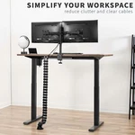 Vivo Vertebrae Cable Management Kit Height Adjustable Desk Quad Wire Organizer New. Price: $49.99.