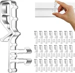 Hidden Channel Valance Clips, 2-1/8INCH Clear Plastic For New. Price: $18.99.