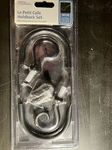 Petite Cafe Complete Black Holdback Set For Curtains New 54119 + Screws/anchors. Price: $10.00.